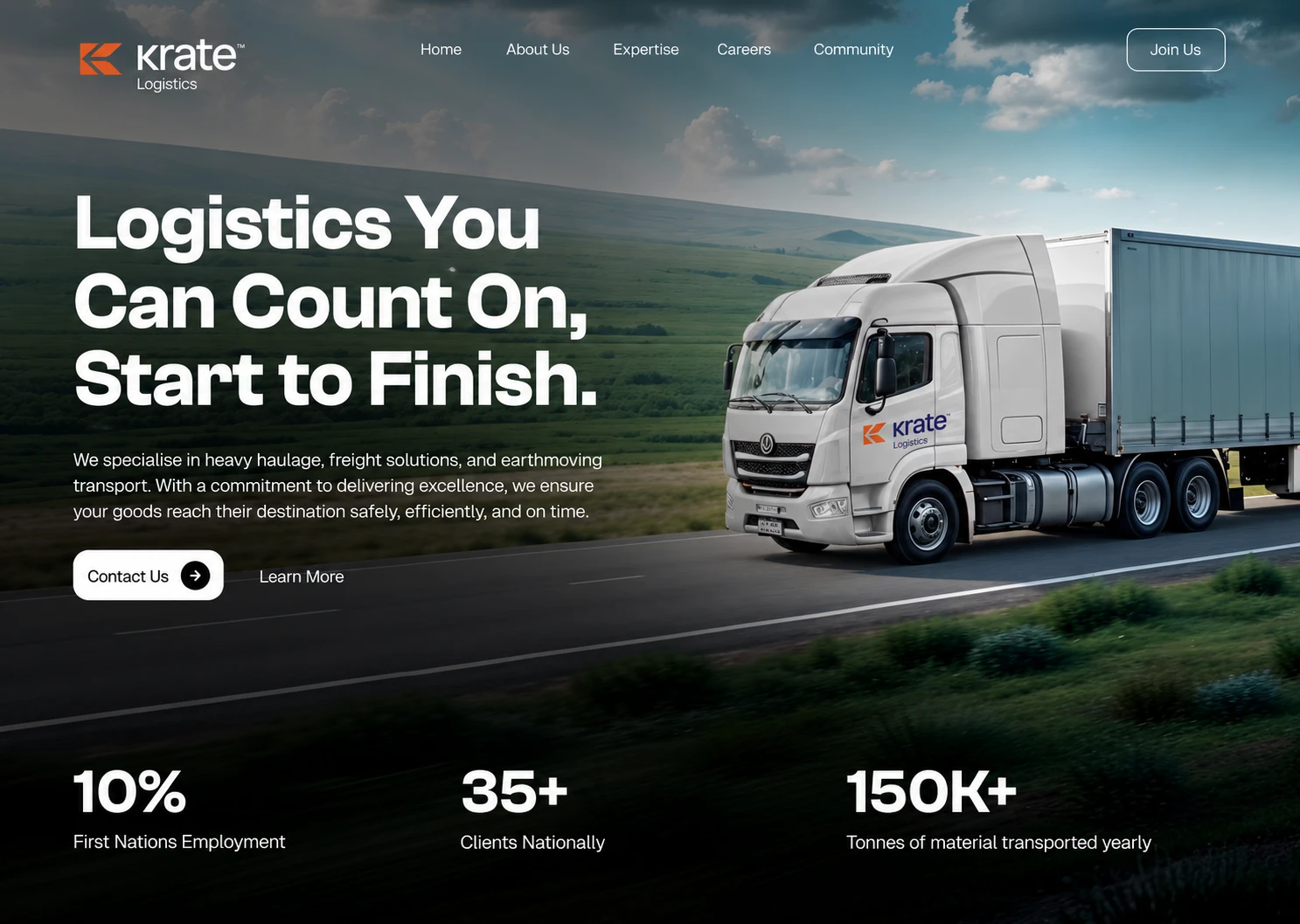Website design example 3