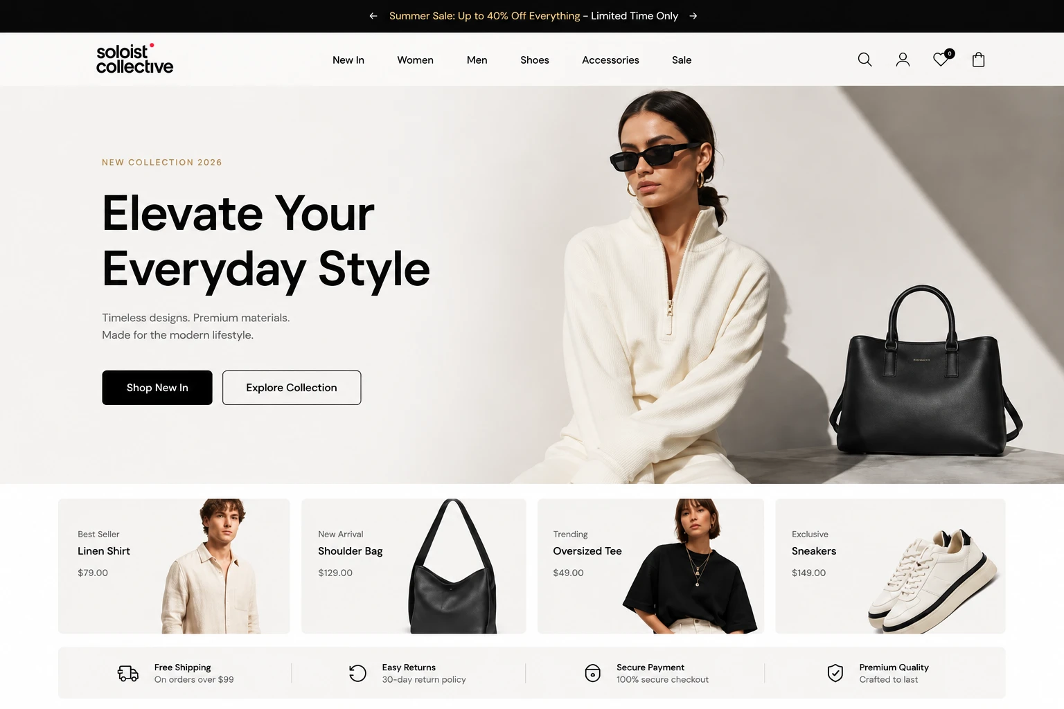 Website design example 4